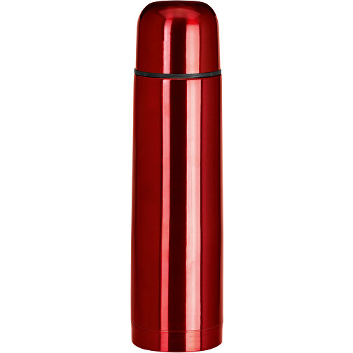 LUKA. Thermosflasche Aus Edelstahl Mit 500 Ml Fassungsvermögen , rot, Edelstahl, , Bild 1
