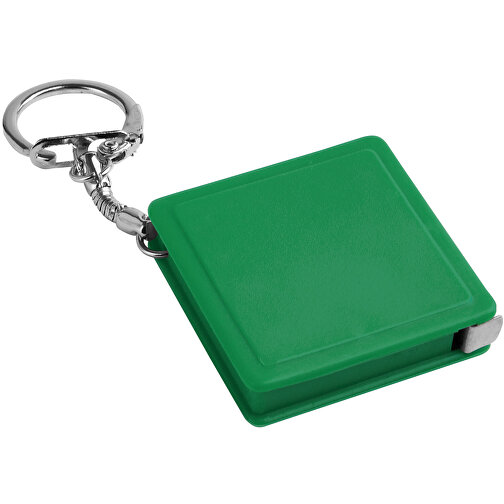 ASHLEY. Schlüsselanhänger Mit Maßband , grün, Kunststoff, 9,00cm (Höhe), Bild 1