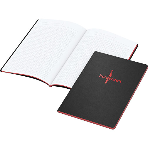 Notebook Tablet-Book Slim A5 Bestseller, röd, Bild 1