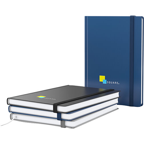 Notizbuch Easy-Book Comfort X.press Pocket, Silber , silber, Hochweisses Schreibpapier 80g/m2, 15,20cm x 9,40cm (Länge x Breite), Bild 2