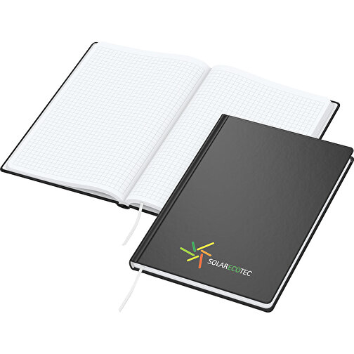 Cuaderno Easy-Book Basic A5 x.press, negro, serigrafía digital, Imagen 1