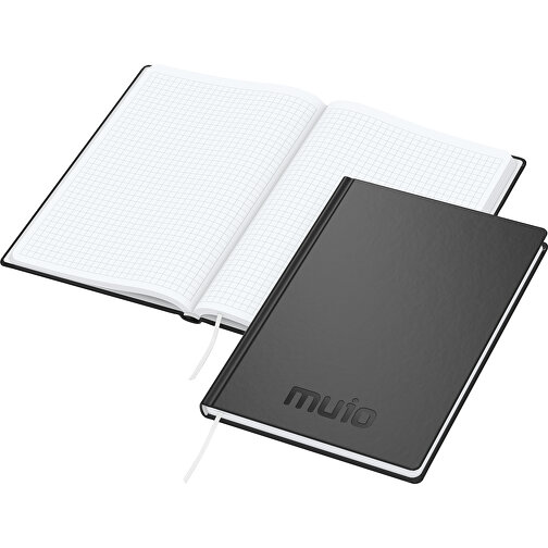 Notebook Easy-Book Basic A5 Bestseller, svart, prägling svart-glansig, Bild 1