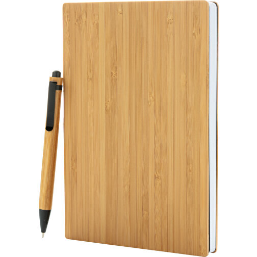 A5 bambus notatbok og penn sett, Bilde 1