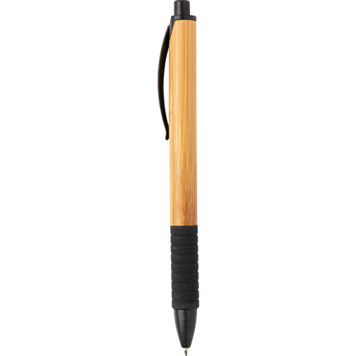 Bambus & Weizenstroh Stift, Schwarz , schwarz, Bambus, 14,20cm (Höhe), Bild 2