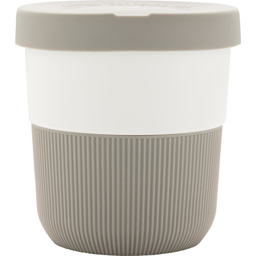 PLA Cup Coffee-To-Go 280ml, Grau , grau, PLA, 8,60cm (Höhe), Bild 2