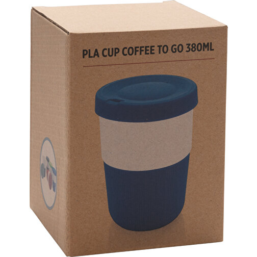 PLA Cup Coffee-To-Go 380ml, Blau , blau, PLA, 11,50cm (Höhe), Bild 8
