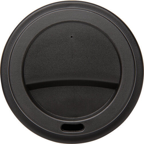 Wiederverwendbarer Kaffeebecher 350ml, Schwarz , schwarz, PP, 11,80cm (Höhe), Bild 3