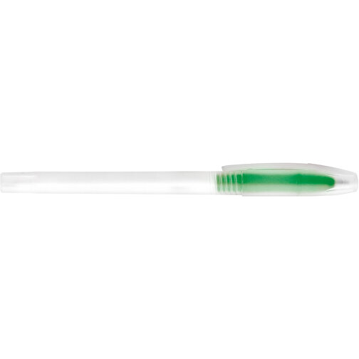 LUCY. PP-Kugelschreiber Mit Farbiger Spitze , grün, PP Kunststoff, , Bild 3