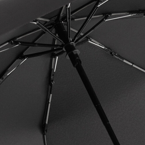 Taschenschirm FARE® AOC Mini Style , Fare, schwarz-grau, 100% Polyester-Pongee (recycelt & waterSAVE®), , Bild 2