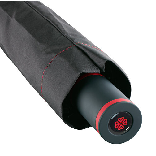Taschenschirm FARE® Mini Style , Fare, schwarz-rot, 100% Polyester-Pongee (recycelt & waterSAVE®), , Bild 7