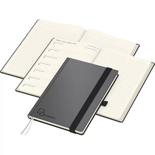 Calendrier Livre Vision-Hybrid A5 Crème Bestseller, Gaufrage, Image 1