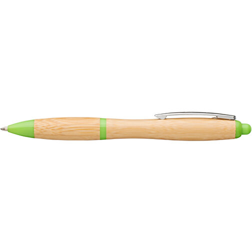 Nash Kugelschreiber Aus Bambus , Green Concept, natur / grün, Bambusholz, ABS Kunststoff, 14,00cm (Länge), Bild 8