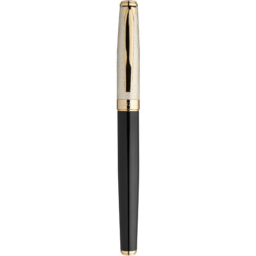 Doré Kugelschreiber , schwarz / gold, Metall, 14,00cm (Länge), Bild 4