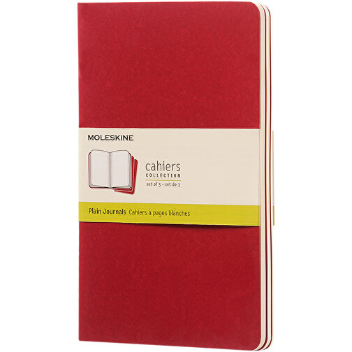 Moleskine Cahier Journal L – Blanko , Moleskine, cranberry rot, Karton, 21,00cm x 0,67cm x 13,00cm (Länge x Höhe x Breite), Bild 1