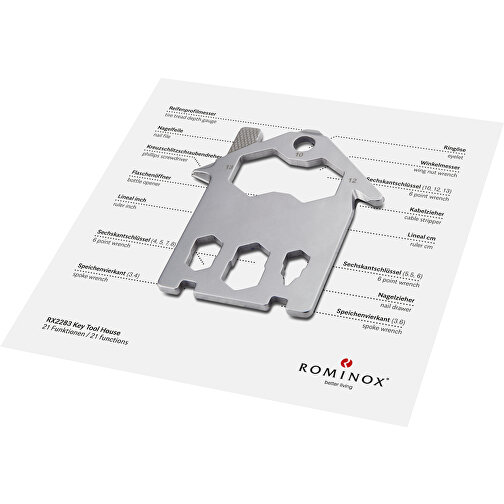 Set de cadeaux / articles cadeaux : ROMINOX® Key Tool House (21 functions) emballage à motif Happy, Image 3