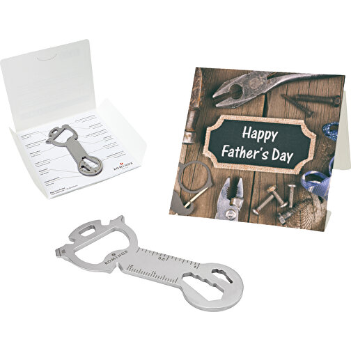 Set de cadeaux / articles cadeaux : ROMINOX® Key Tool Snake (18 functions) emballage à motif Happy, Image 1