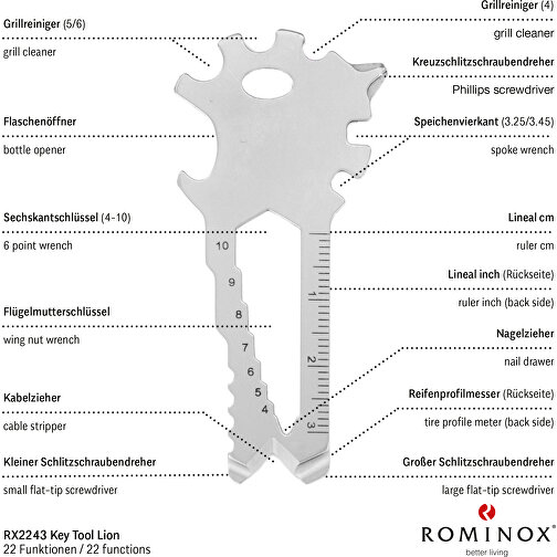 Set de cadeaux / articles cadeaux : ROMINOX® Key Tool Lion (22 functions) emballage à motif Happy , Image 9