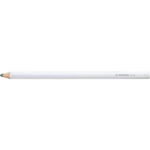 STABILO Zimmermannsstift , Stabilo, weiß, Holz, 24,00cm x 0,80cm x 1,20cm (Länge x Höhe x Breite), Bild 1
