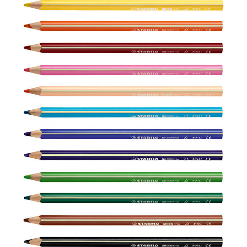 STABILO GREENtrio Farbstift , Stabilo, orange, Holz, 17,50cm x 0,90cm x 0,90cm (Länge x Höhe x Breite), Bild 2