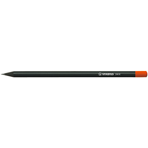 STABILO Grafitstift Schwarz Mit Tauchkappe , Stabilo, schwarz, Holz, 17,60cm x 0,70cm x 0,70cm (Länge x Höhe x Breite), Bild 1