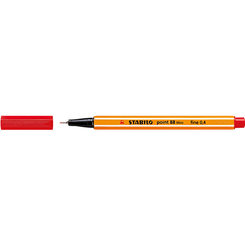 STABILO Point 88 Mini Fineliner , Stabilo, rot, Kunststoff, 11,80cm x 0,80cm x 0,80cm (Länge x Höhe x Breite), Bild 1
