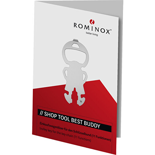 ROMINOX® Shop Tool // Best Buddy - 11 Funktionen , Edelstahl, 6,60cm x 0,14cm x 2,85cm (Länge x Höhe x Breite), Bild 4