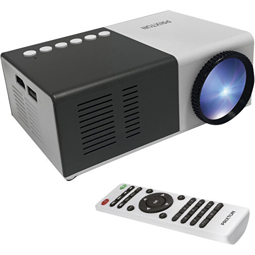 Mini proiettore Prixton Cinema (nero, bianco, Plastica, 240g) come gadget  personalizzati su