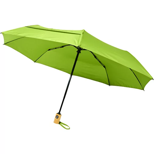 Parapluie en PET recyclé pliable 21\'\' à ouverture/fermeture automatique Bo, Image 1