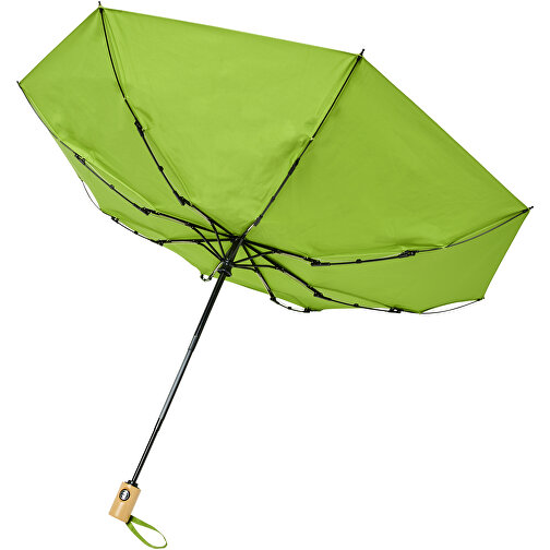 Składany, automatycznie otwierany/zamykany parasol Bo 21” wykonany z plastiku PET z recyklingu, Obraz 6
