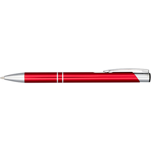 Moneta Druckkugelschreiber Aus Eloxiertem Aluminium , rot, Aluminium, ABS Kunststoff, 13,50cm (Länge), Bild 6