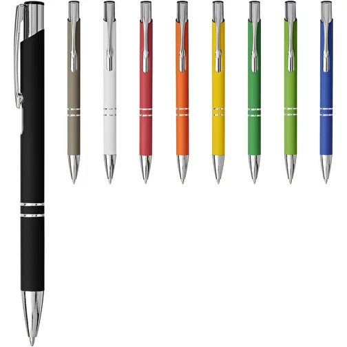 Stylo bille rétractable doux au toucher Moneta, Image 1