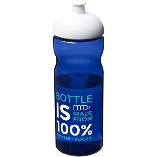 H2O Active® Eco Base 650 Ml Sportflasche Mit Stülpdeckel , Green Concept, royalblau / weiß, PCR Kunststoff, 90% PP Kunststoff, 10% TPE Kunststoff, 22,30cm (Höhe), Bild 2