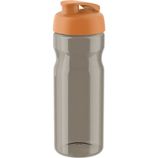 H2O Active® Eco Base 650 Ml Sportflasche Mit Klappdeckel , kohle transparent / orange, PCR plastic, PP-Kunststoff, 22,40cm (Höhe), Bild 1