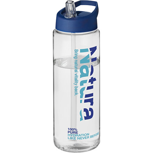 H2O Active® Vibe 850 Ml Sportflasche Mit Ausgussdeckel , transparent / blau, PET Kunststoff, 72% PP Kunststoff, 17% SAN Kunststoff, 11% PE Kunststoff, 24,20cm (Höhe), Bild 2