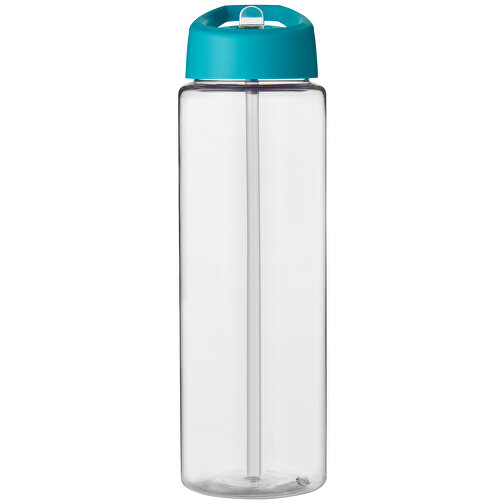 H2O Active® Vibe 850 Ml Sportflasche Mit Ausgussdeckel , transparent / aquablau, PET Kunststoff, 72% PP Kunststoff, 17% SAN Kunststoff, 11% PE Kunststoff, 24,20cm (Höhe), Bild 4