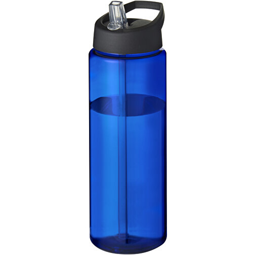 H2O Active® Vibe 850 Ml Sportflasche Mit Ausgussdeckel , blau / schwarz, PET Kunststoff, 72% PP Kunststoff, 17% SAN Kunststoff, 11% PE Kunststoff, 24,20cm (Höhe), Bild 1