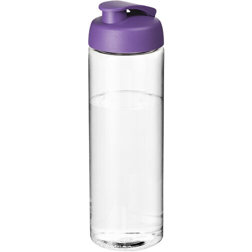 H2O Active® Vibe 850 Ml Sportflasche Mit Klappdeckel , transparent / lila, PET Kunststoff, PP Kunststoff, 24,40cm (Höhe), Bild 1