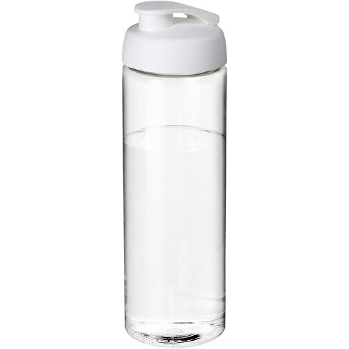 H2O Active® Vibe 850 Ml Sportflasche Mit Klappdeckel , transparent / weiss, PET Kunststoff, PP Kunststoff, 24,40cm (Höhe), Bild 1