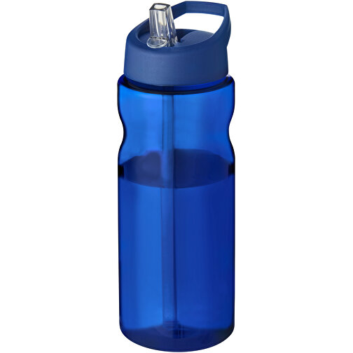 H2O Active® Base 650 Ml Sportflasche Mit Ausgussdeckel , blau, PET Kunststoff, 72% PP Kunststoff, 17% SAN Kunststoff, 11% PE Kunststoff, 21,80cm (Höhe), Bild 1