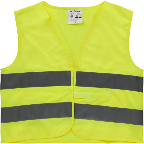 Reflektierende Sicherheitsweste HW1 Für Kinder (XS) , gelb, Polyester, XS, 48,00cm x 50,00cm (Länge x Breite), Bild 3