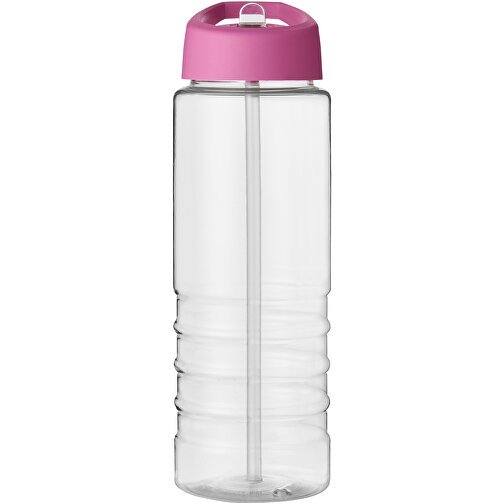 H2O Active® Treble 750 Ml Sportflasche Mit Ausgussdeckel , transparent / rosa, PET Kunststoff, 72% PP Kunststoff, 17% SAN Kunststoff, 11% PE Kunststoff, 22,80cm (Höhe), Bild 3