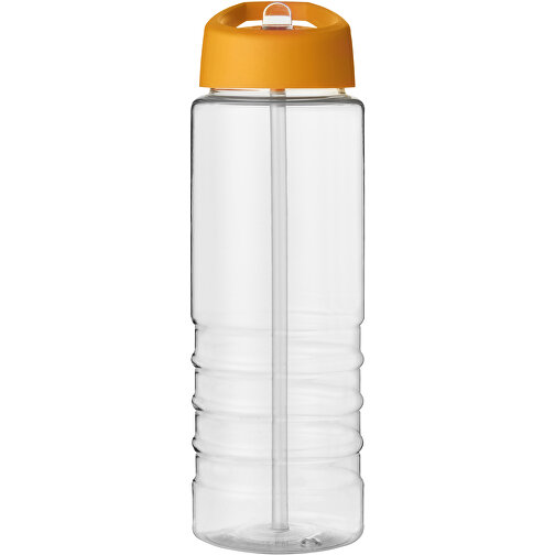 H2O Active® Treble 750 Ml Sportflasche Mit Ausgussdeckel , transparent / orange, PET Kunststoff, 72% PP Kunststoff, 17% SAN Kunststoff, 11% PE Kunststoff, 22,80cm (Höhe), Bild 3