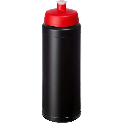Baseline® Plus 750 Ml Flasche Mit Sportdeckel , schwarz / rot, HDPE Kunststoff, PP Kunststoff, 23,60cm (Höhe), Bild 3