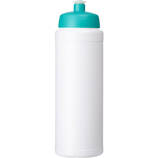 Baseline® Plus 750 Ml Flasche Mit Sportdeckel , weiß / aquablau, HDPE Kunststoff, PP Kunststoff, 23,60cm (Höhe), Bild 3