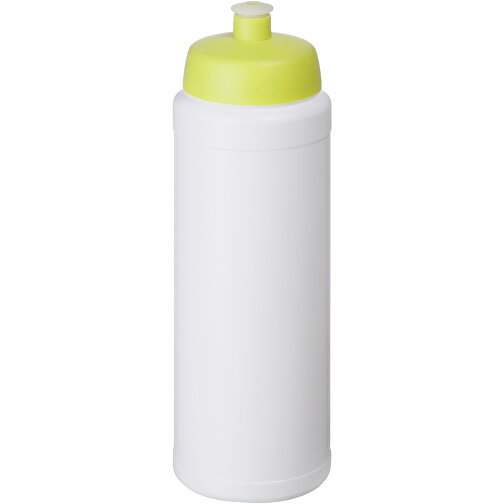 Baseline® Plus 750 Ml Flasche Mit Sportdeckel , weiß / limone, HDPE Kunststoff, PP Kunststoff, 23,60cm (Höhe), Bild 1