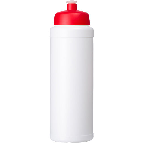 Baseline® Plus 750 Ml Flasche Mit Sportdeckel , weiß / rot, HDPE Kunststoff, PP Kunststoff, 23,60cm (Höhe), Bild 3