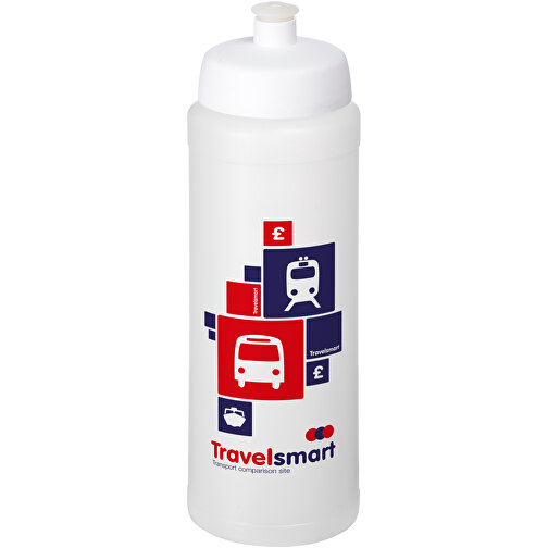 Baseline® Plus Grip 750 Ml Sportflasche Mit Sportdeckel , transparent / weiß, HDPE Kunststoff, PP Kunststoff, 23,60cm (Höhe), Bild 2
