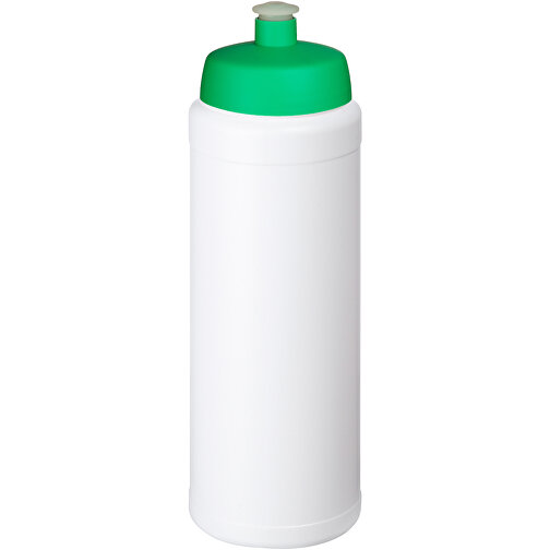 Baseline® Plus Grip 750 Ml Sportflasche Mit Sportdeckel , weiss / grün, HDPE Kunststoff, PP Kunststoff, 23,60cm (Höhe), Bild 1