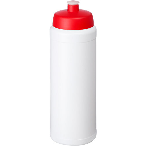 Baseline® Plus Grip 750 Ml Sportflasche Mit Sportdeckel , weiß / rot, HDPE Kunststoff, PP Kunststoff, 23,60cm (Höhe), Bild 1