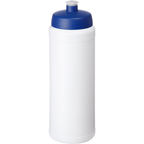 Baseline® Plus Grip 750 Ml Sportflasche Mit Sportdeckel , weiß / blau, HDPE Kunststoff, PP Kunststoff, 23,60cm (Höhe), Bild 1